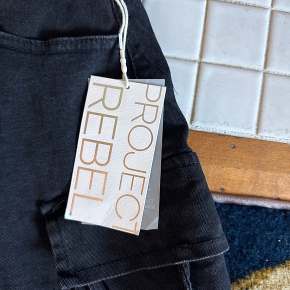 Project Rebel mini denim cargo skirt. NWT. - Picture 2 of 8